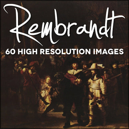 Rembrandt Public Domain Images to Download | Digital Download - 60 images