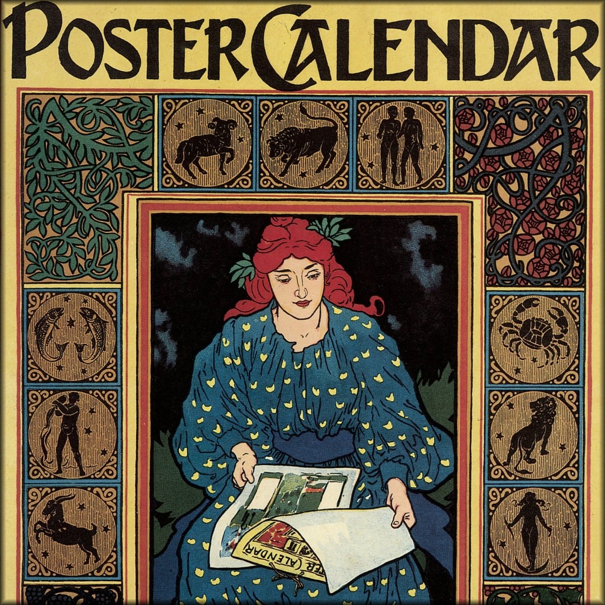 Louis Rhead (1858-1926) - Poster Calendar 1897 | Digital Download - 1 image