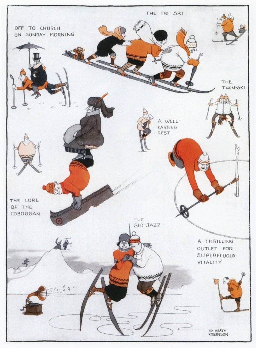 Cartoons - W. Heath Robinson - 54 images | Dimensions 4040 x 5490 pixels