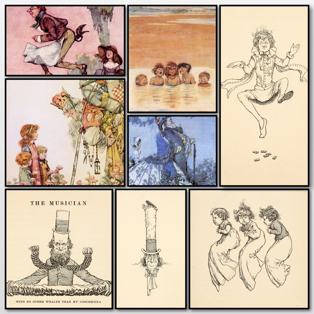 Bill the Minder 1912 - W. Heath Robinson - 77 images | A snapshot of some of the images