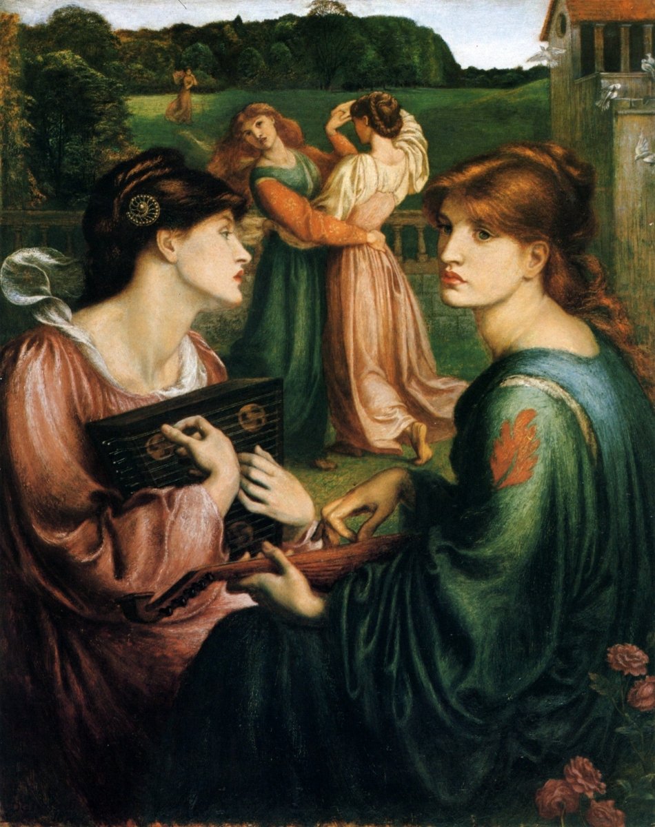 Dante Gabriel Rossetti - The Bower Meadow 1872 | Dimensions 5500 x 6940 pixels