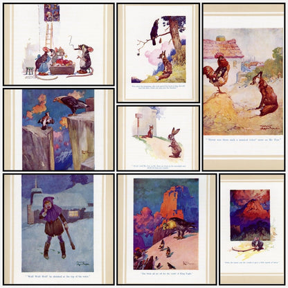 Aesop's Fables 1920s - Harry Rountree - 16 images | A snapshot of some of the images