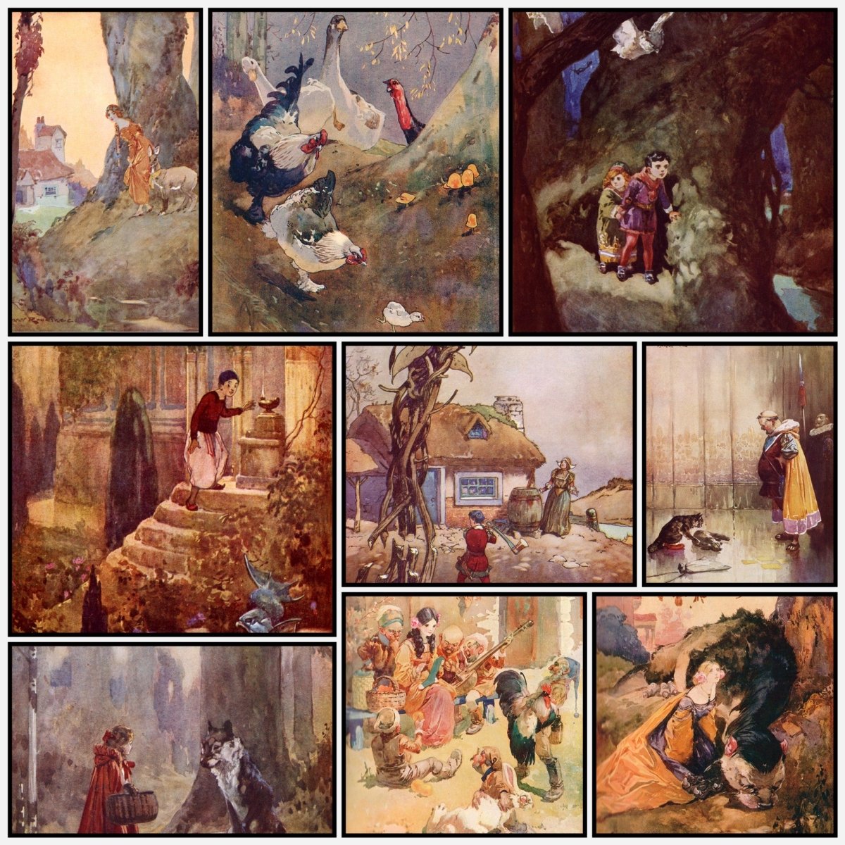 My Book of Best Fairy Tales 1915 - Harry Rountree | A snapshot of some of the images