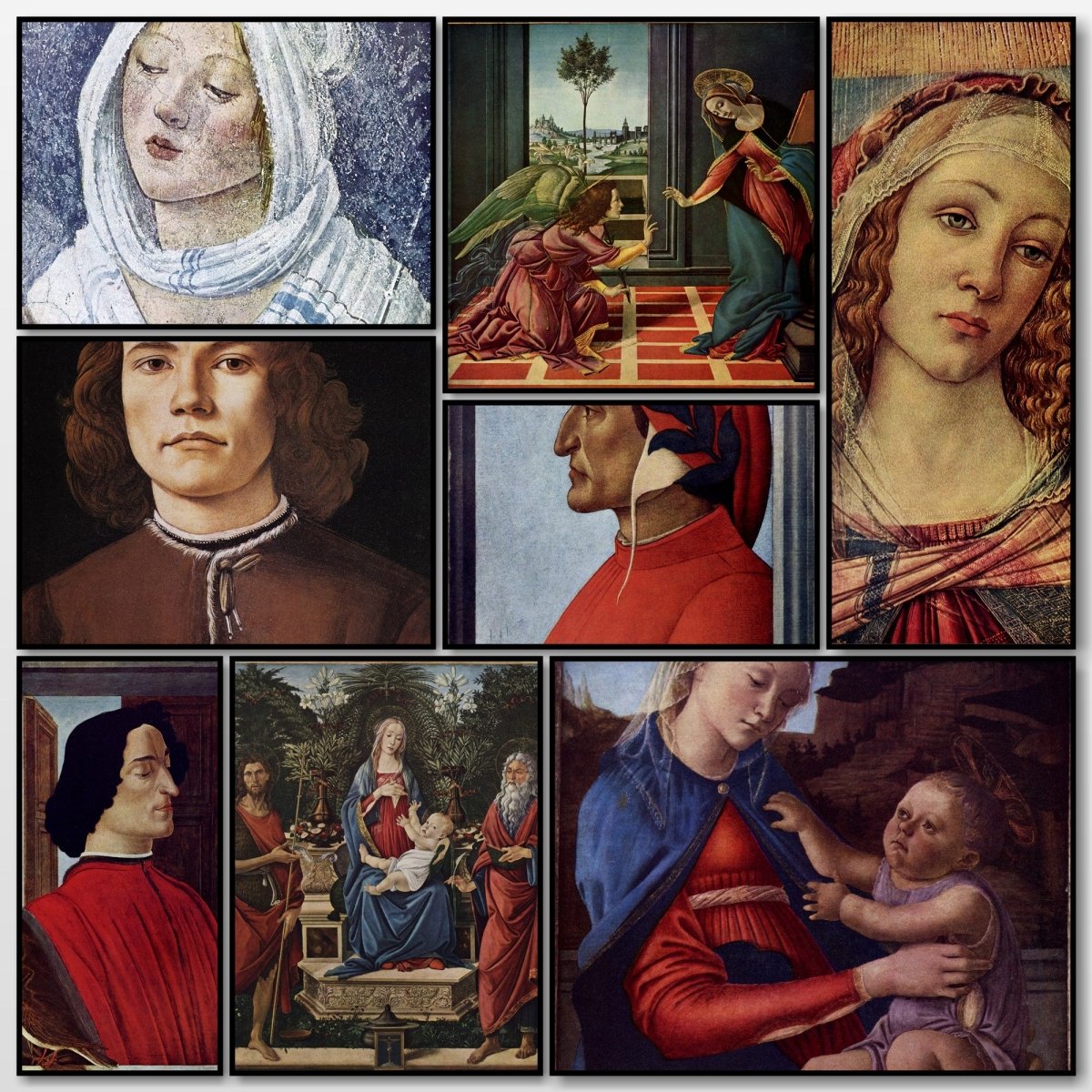Botticelli Public Domain Images to Download | A snapshot of some of the images