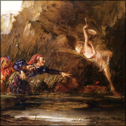 William Bell Scott - Ariel & Caliban 1865 | Digital Download - 1 image
