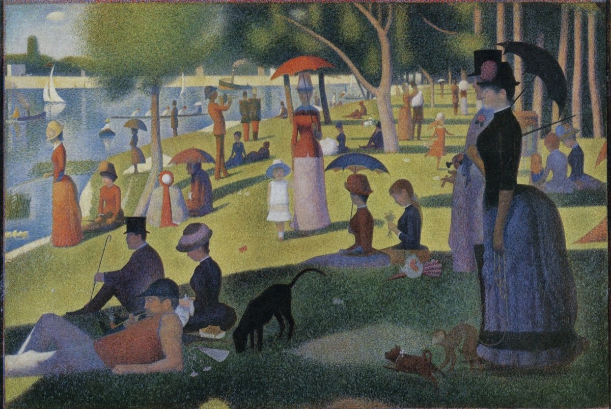 Pointillism in the Public Domain | Dimensions 6620 x 4430 pixels