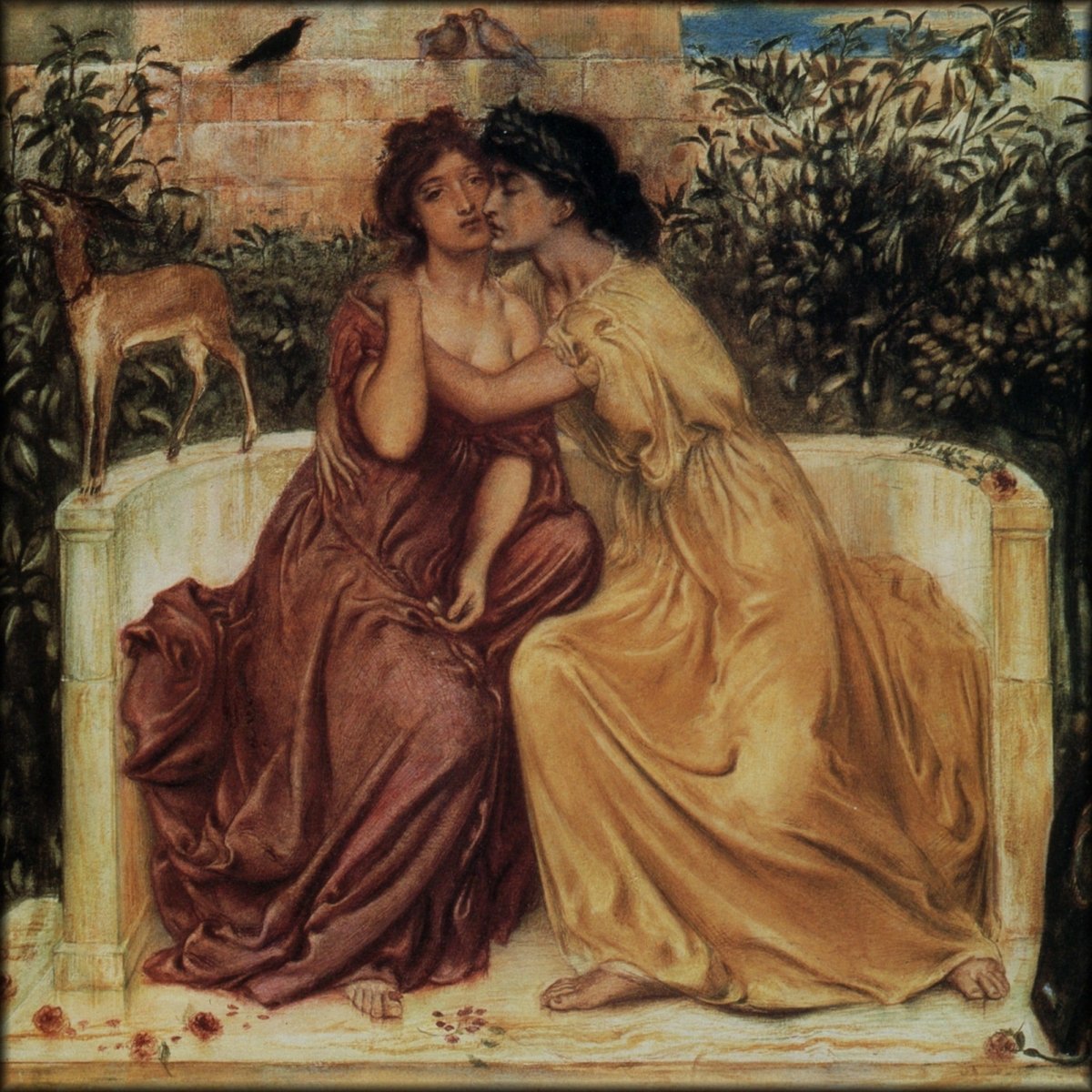 Simeon Solomon - Sappho & Erinna at Mytilene 1864 | Digital Download - 1 image