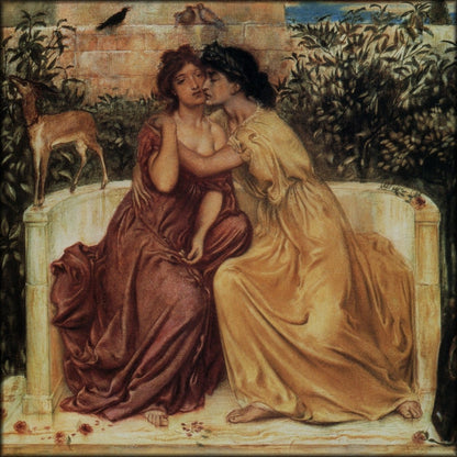 Simeon Solomon - Sappho & Erinna at Mytilene 1864 | Digital Download - 1 image