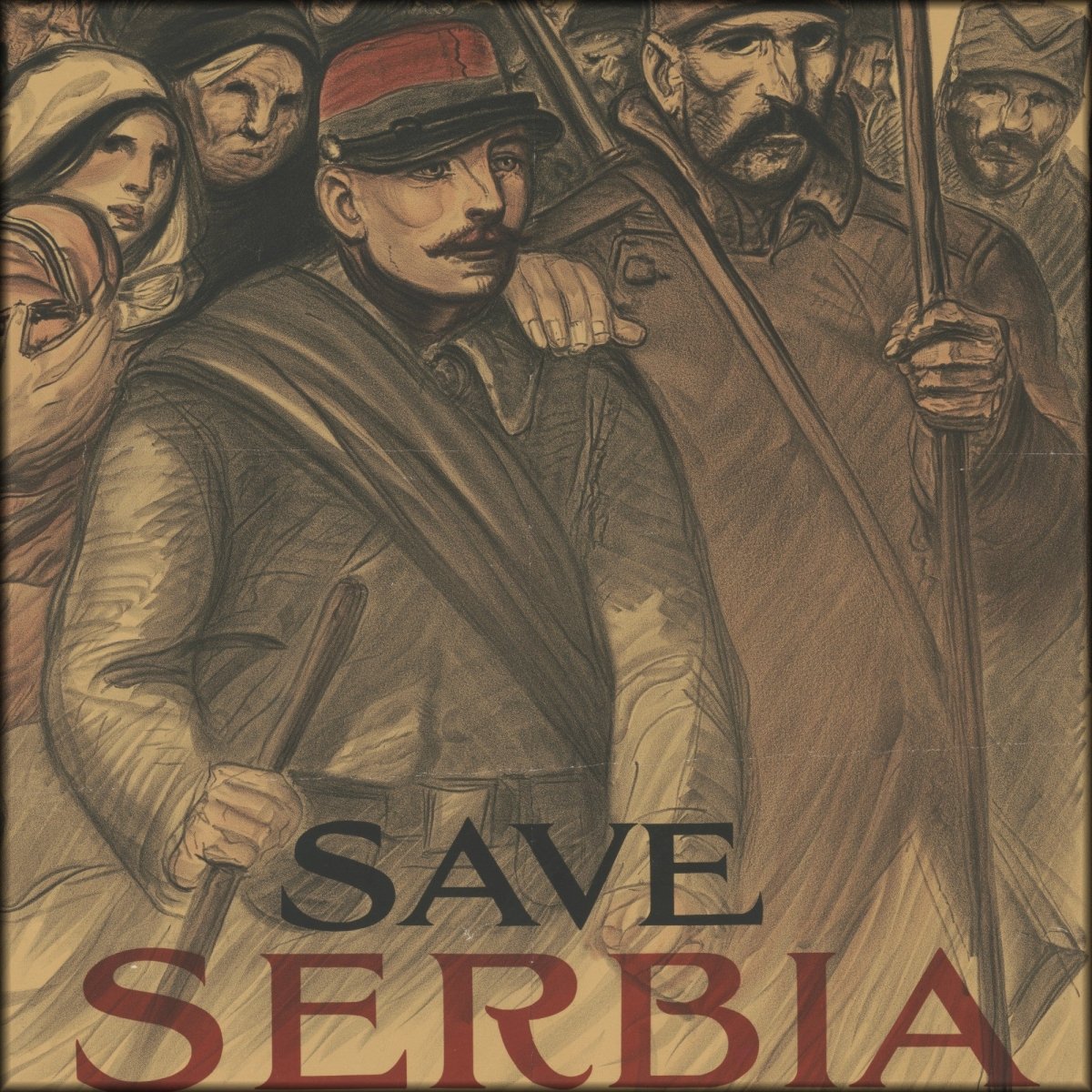 Théophile Steinlen - Save Serbia our Ally 1916 | Digital Download - 1 image