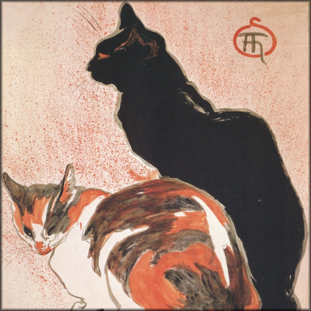Théophile Steinlen (1859-1923) - Two Cats 1894 | Digital Download - 1 image