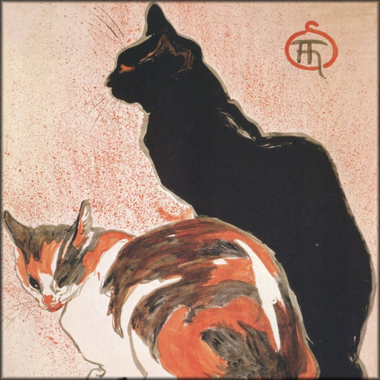 Théophile Steinlen (1859-1923) - Two Cats 1894 | Digital Download - 1 image