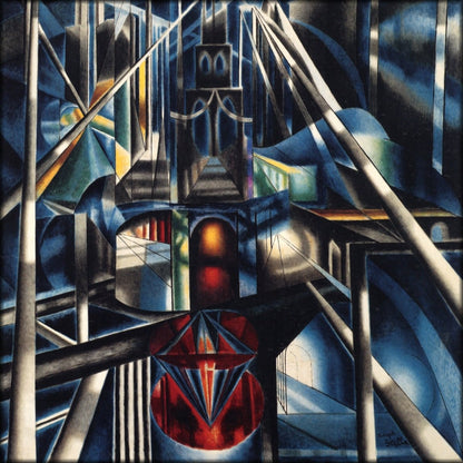 Joseph Stella (1877-1946) - Old Brooklyn Bridge 1930s | Digital Download - 1 image