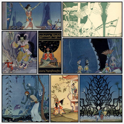 Arabian Nights 1928 - Virginia Sterrett - 18 images | A snapshot of some of the images