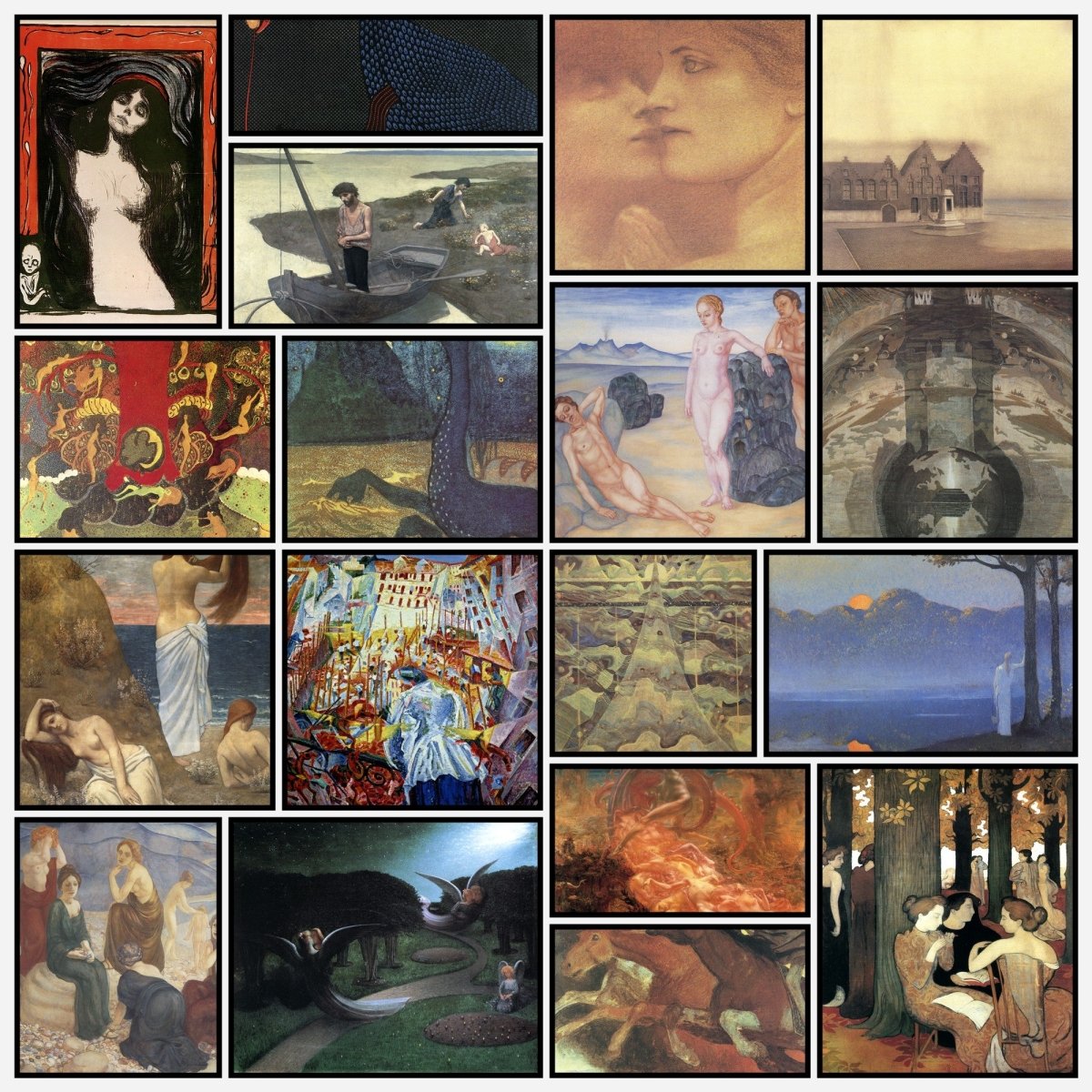 Symbolism Artwork in the Public Domain | A snapshot of some of the images