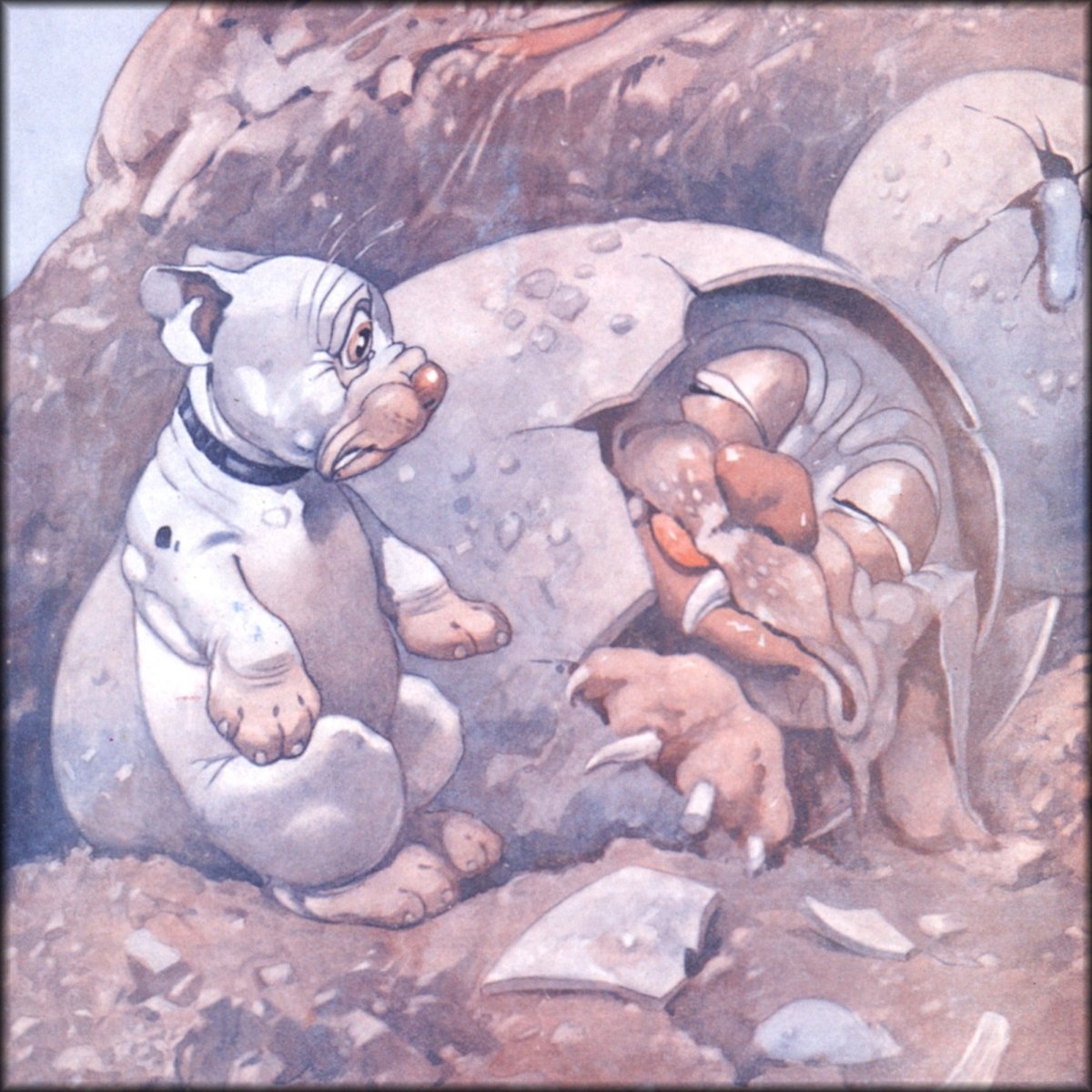George Studdy - Bonzo in search of Forefathers, Sketch 1927 | Digital Download - 1 image