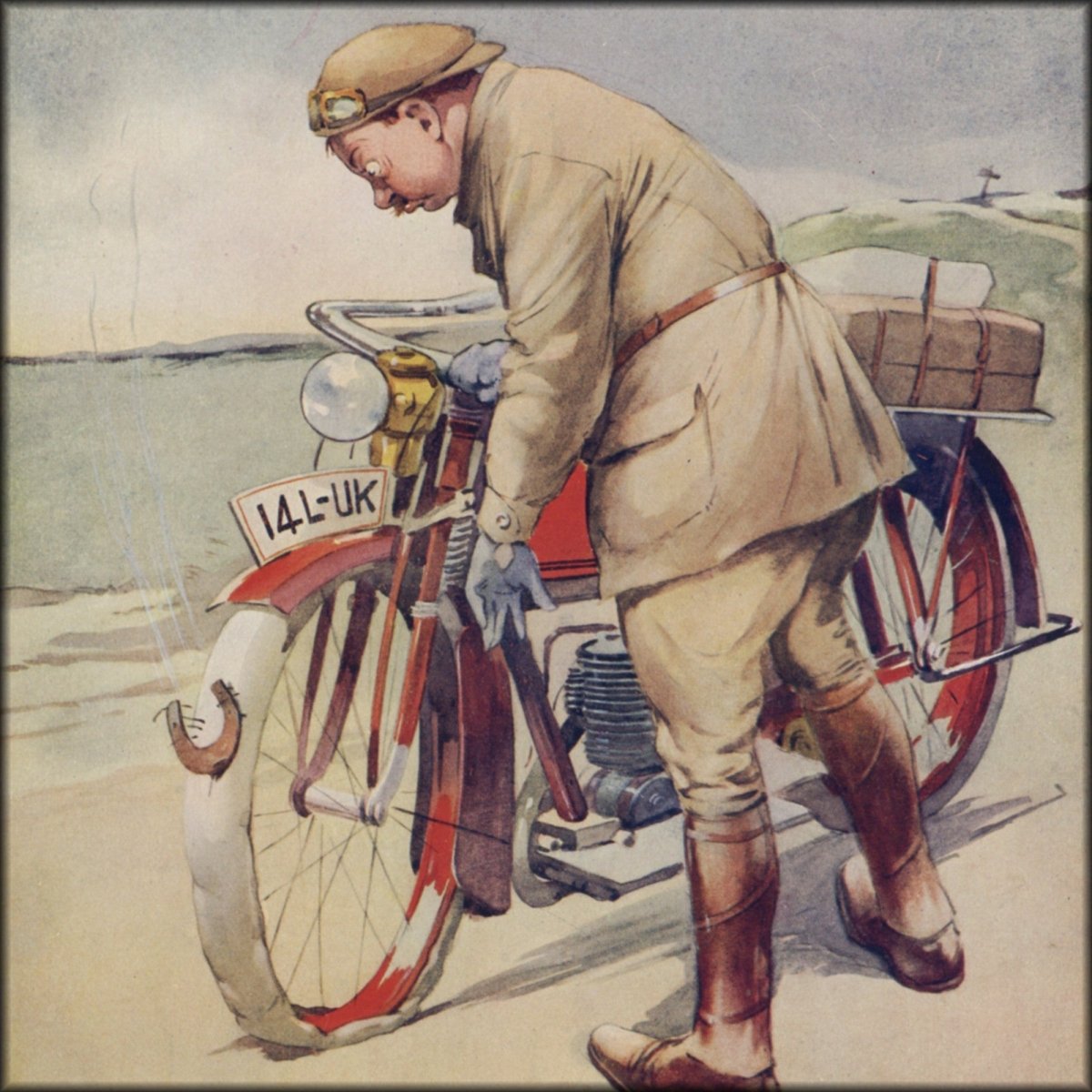 George Studdy (1878-1948) - The Puncture c1930s | Digital Download - 1 image