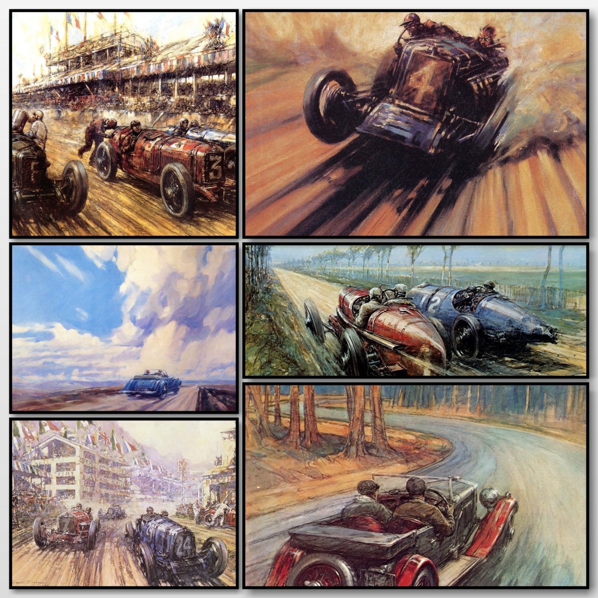 The Motor Art of F. Gordon Crosby - 42 Images to Download | A snapshot of some of the images