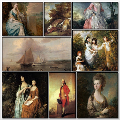 Thomas Gainsborough Public Domain Images to Download | A snapshot of some of the images