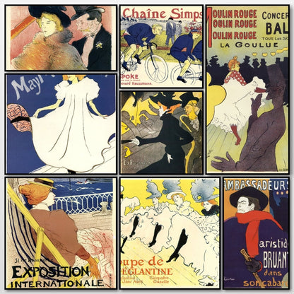 Toulouse-Lautrec Public Domain Posters to Download | A snapshot of some of the images