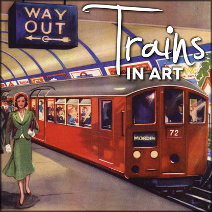 Trains in Art - Public Domain Images | Digital Download - 105 images
