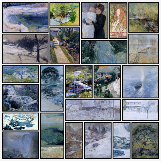 John Twachtman 40 Public Domain Images to Download | A snapshot of some of the images