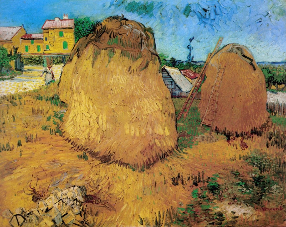 Van Gogh Public Domain Images including Sunflowers | Dimensions 4718 x 3738 pixels