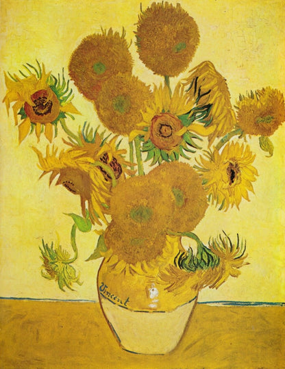 Van Gogh Public Domain Images including Sunflowers | Dimensions 4782 x 6198 pixels