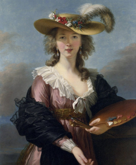 Élisabeth Vigée-Lebrun - Self-portrait in a Straw Hat 1782 | Dimensions 5810 x 7060 pixels