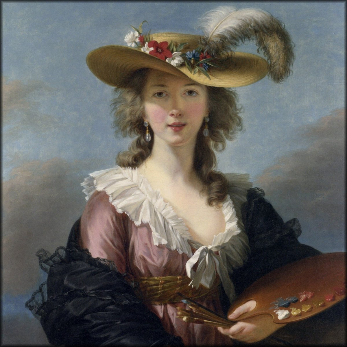 Élisabeth Vigée-Lebrun - Self-portrait in  a Straw Hat 1782 | Digital Download - 1 image