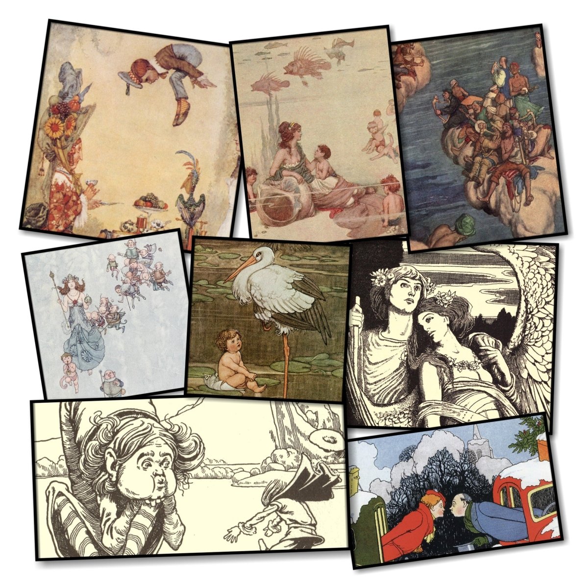 Heath Robinson Public Domain Images to Download | W. Heath Robinson (1872-1944) Bundle of 16 Collections
