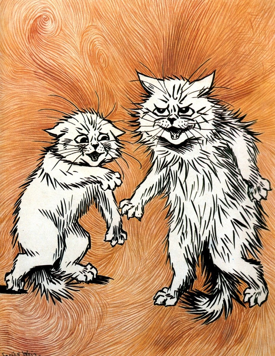 Louis Wain Public Domain Images to Download | Dimensions 3984 x 5160 pixels
