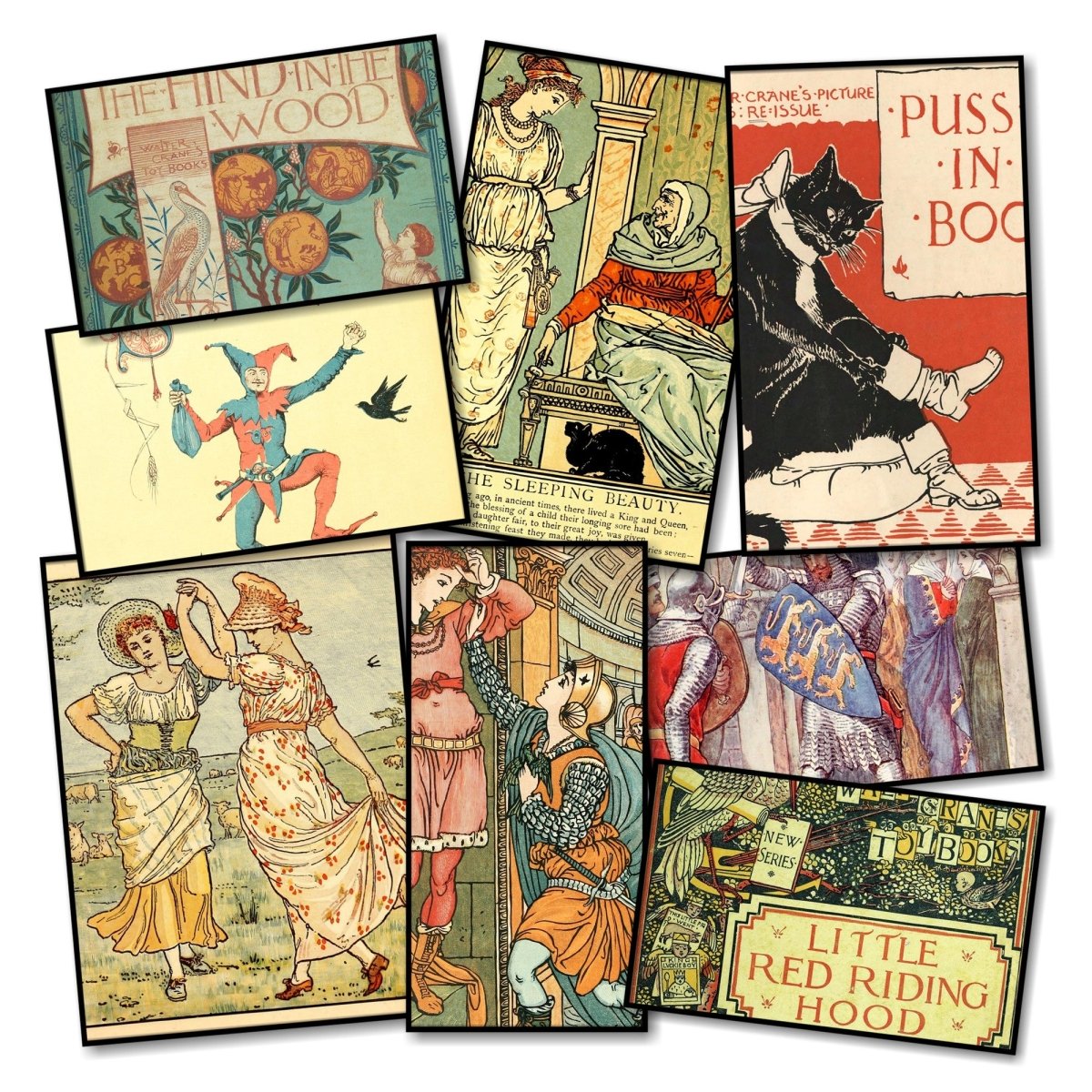 Walter Crane Public Domain Pictures to Download | Walter Crane (1845-1915) Bundle of 22 Collections (H-Y)
