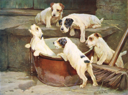 Dogs in Art - 106 Vintage Images | Dimensions 4800 x 3580 pixels