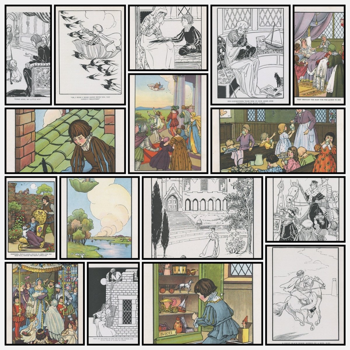 The Little Lame Prince 1916 - Josephine Wheeler Weage (1872-) - 16 images | A snapshot of the images