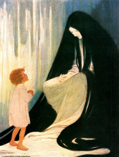 At the back of the North Wind 1919 - Jessie Willcox Smith | Dimensions 3760 x 4928 pixels
