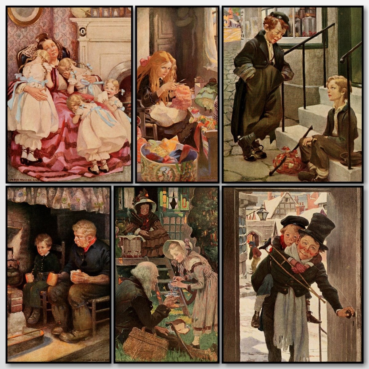 Dickens's Children 1912 - Jessie Willcox Smith - 10 images | A snapshot of some of the images
