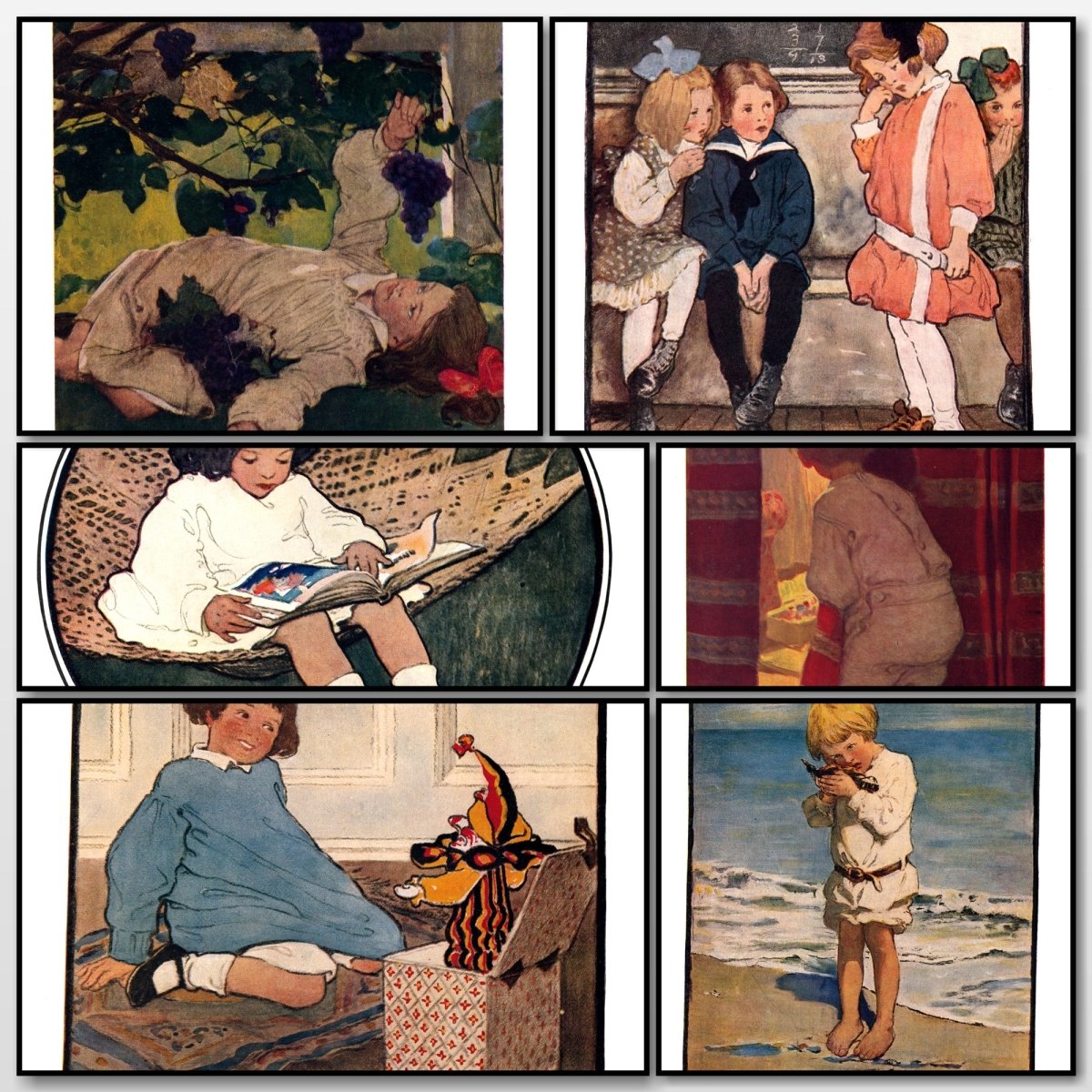 The Everyday Fairy Book, 1915 - Jessie Willcox Smith | A snapshot of some of the images