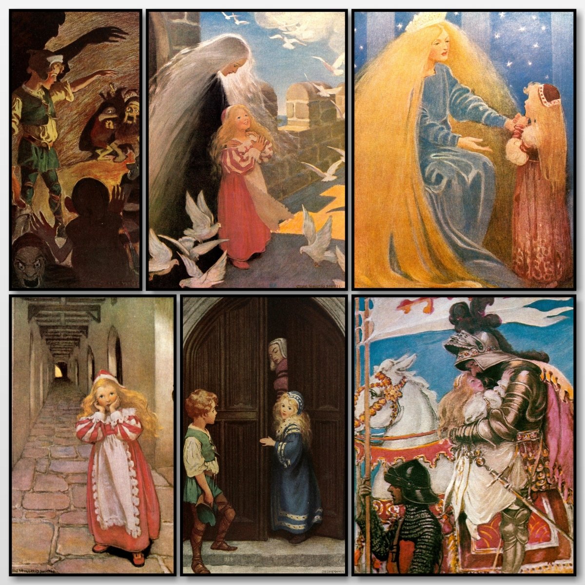 The Princess and the Goblin, 1920 - Jessie Willcox Smith | A snapshot of some of the images