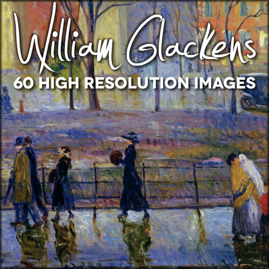 William Glackens Public Domain Images | Digital Download - 60 images