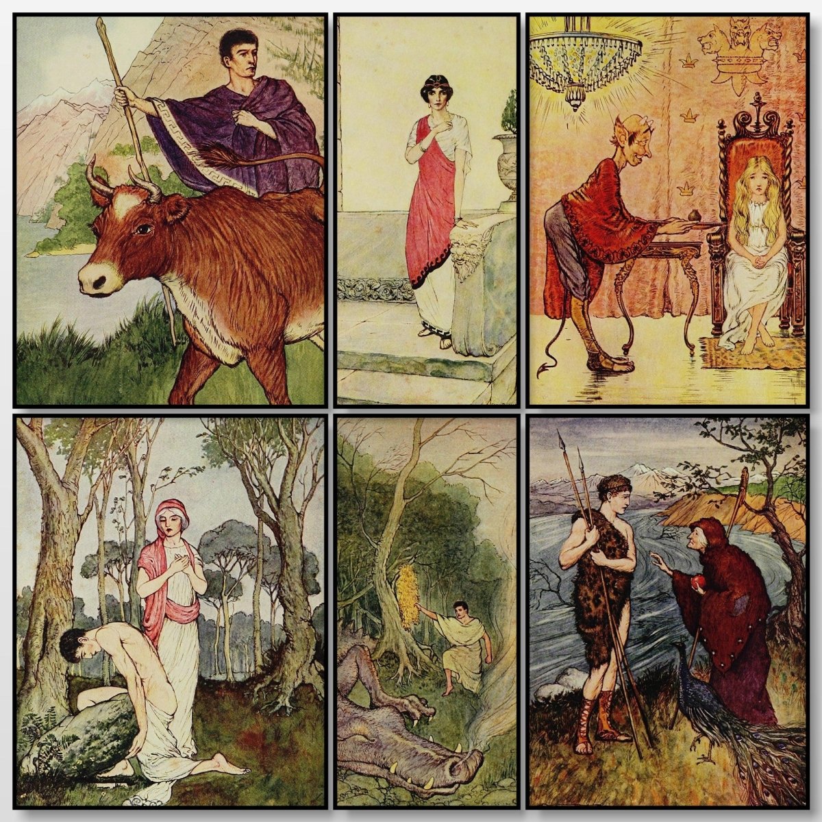 Tanglewood Tales 1913 - Milo Winter - 10 images | A snapshot of some of the images