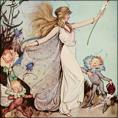 The Book of Elves & Fairies, 1918 - Milo Winter - 4 images | Digital Download - 4 images
