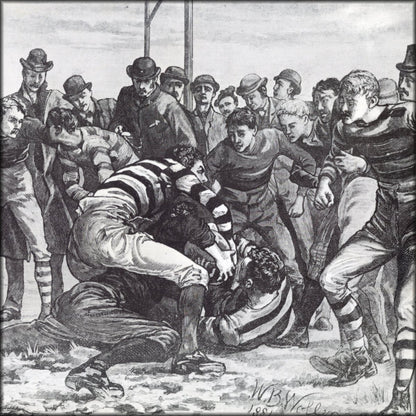William B Wollen (1857-1936) - Football, a Maul in Goal 1881 | Digital Download - 1 image
