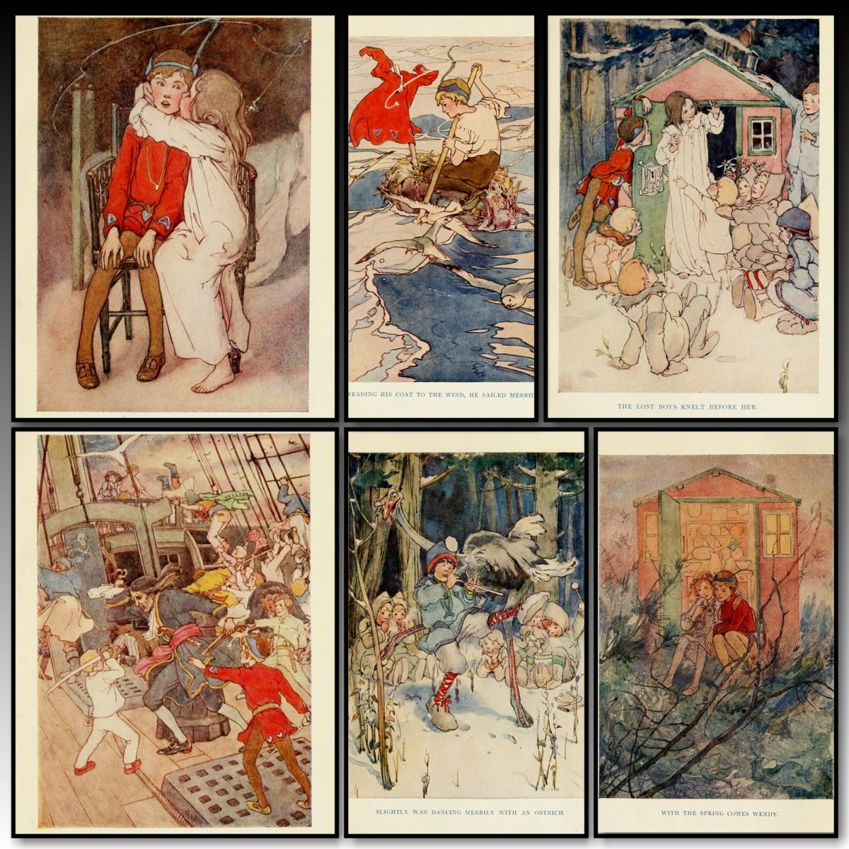 Peter Pan c.1915 - Alice B. Woodward - 8 images | A snapshot of some of the images